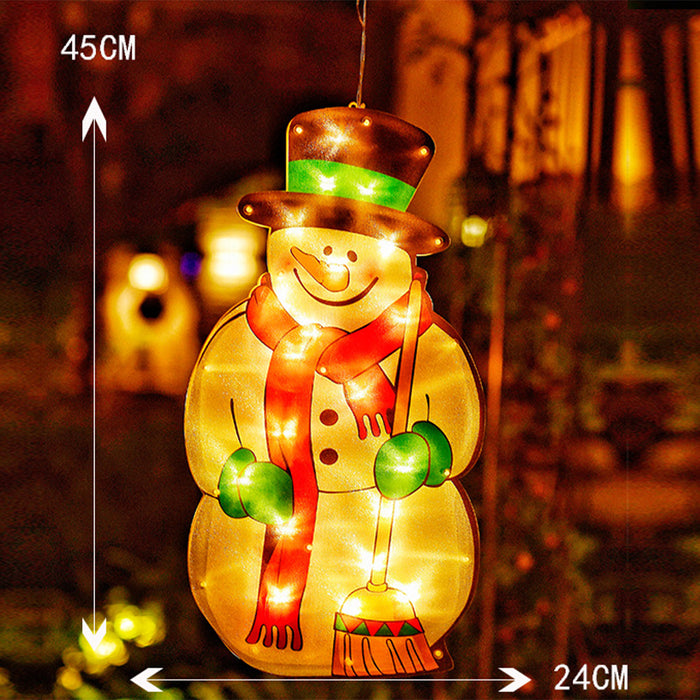 Christmas Window Lights Decorations with Suction Cup Party Indoor Décor - Battery Powered_7