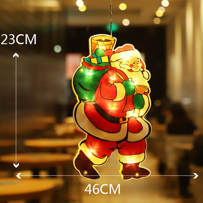 Christmas Window Lights Decorations with Suction Cup Party Indoor Décor - Battery Powered_9