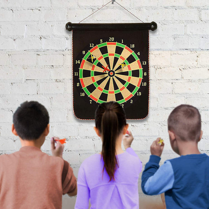 Double Sided Magnetic Dart Board Indoor Outdoor Games for Kids and Adults_2