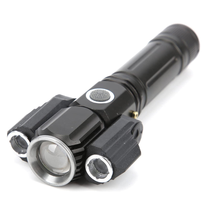 LED Three Lamp Head Portable Flash Light-USB Rechargeable_10