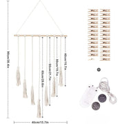 Hanging Photo Display Macramé with Light Wall Décor - Battery Powered_4