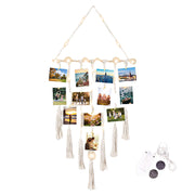 Hanging Photo Display Macramé with Light Wall Décor - Battery Powered_6