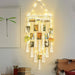 Hanging Photo Display Macramé with Light Wall Décor - Battery Powered_1