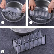7 Grids Mesh Foldable Clothes Storage and Drawer Organizer_8