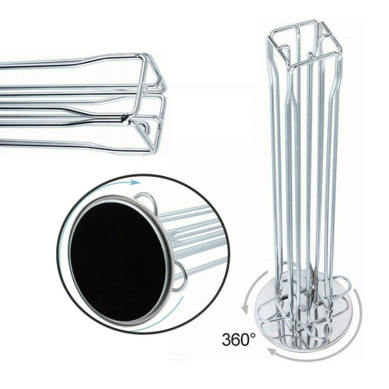 360° Rotating 40 Capsules Coffee Pod Holder Tower Stand Rack_11