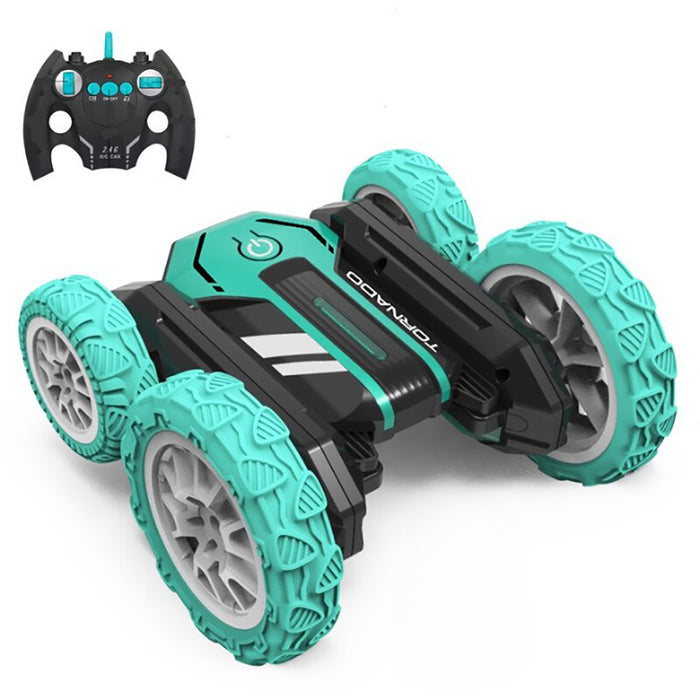 2.4GHz Remote Control Alloy Stunt Car Double Sided Tumbling Rotating Children’s Electric toy - USB Rechargeable_2