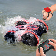2.4GHz Dual RC Amphibious Stunt Car & Watch Gesture Sensor RC Boat Toy - USB Rechargeable_4