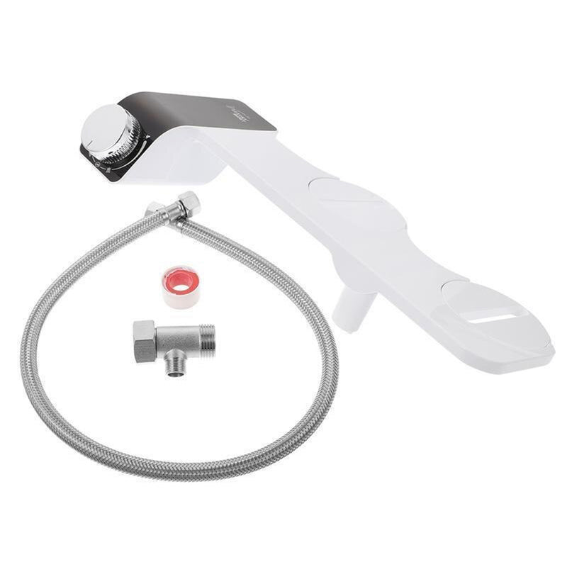 Dual Nozzle Toilet Bidet Non-Electric Bathroom Water Sprayer_2