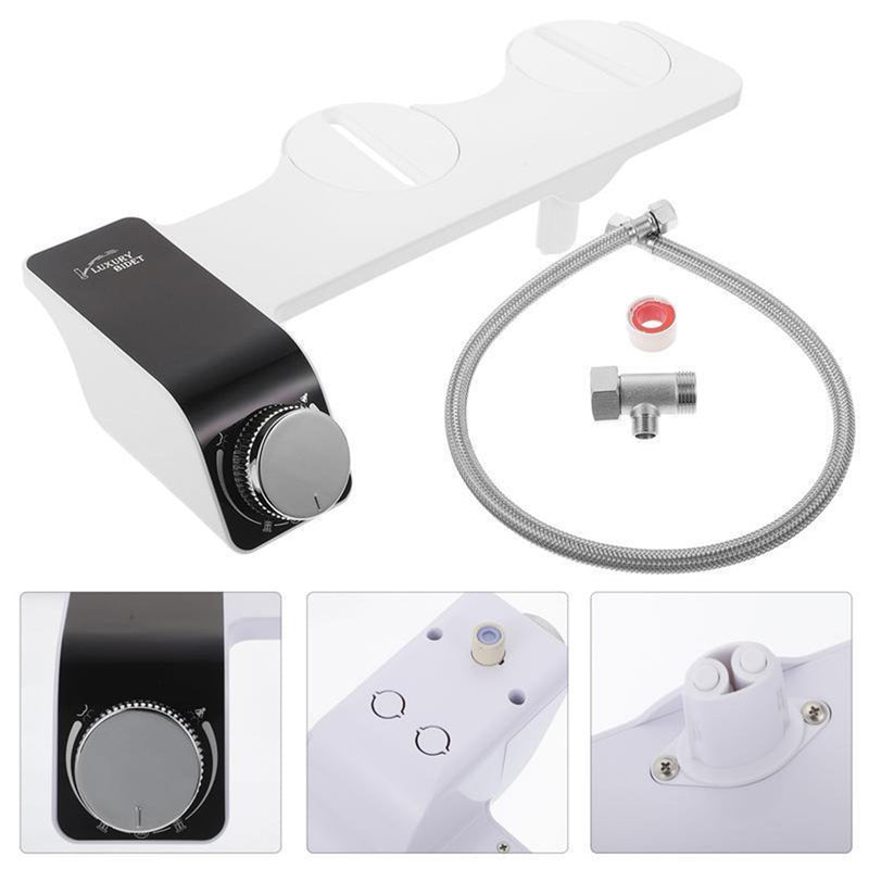 Dual Nozzle Toilet Bidet Non-Electric Bathroom Water Sprayer_3