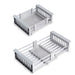 Over the Sink Stainless Steel Dish Drying Rack Kitchen Organizer_2