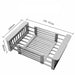 Over the Sink Stainless Steel Dish Drying Rack Kitchen Organizer_4