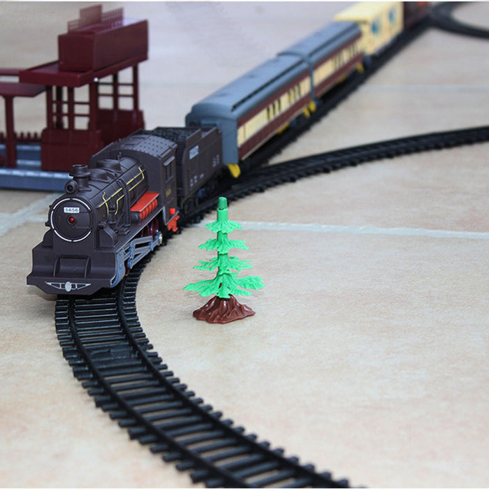 Electric Large Classic Train Set RAIL Vehicle Kids Toy Track-Battery Operated_10