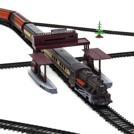 Electric Large Classic Train Set RAIL Vehicle Kids Toy Track-Battery Operated_1