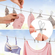 60pcs Stainless Steel Clothes Pegs Windproof Sealing Clamp_10