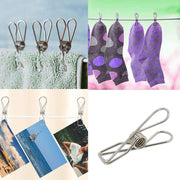 60pcs Stainless Steel Clothes Pegs Windproof Sealing Clamp_12