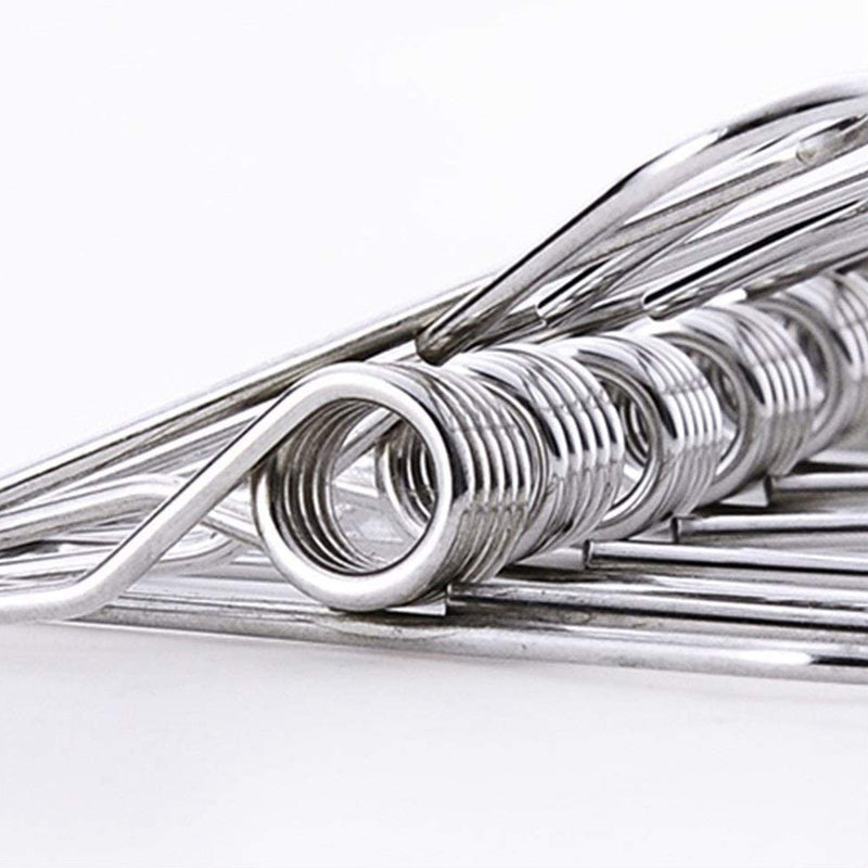 60pcs Stainless Steel Clothes Pegs Windproof Sealing Clamp_5
