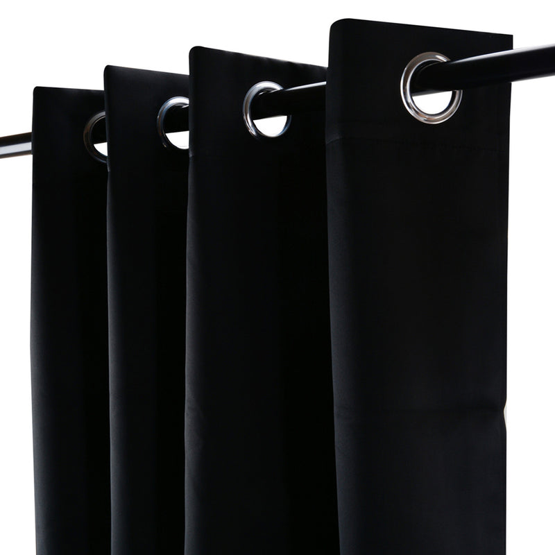 2pcs Blackout Window Curtain Draperies with Eyelet for Bedroom_0