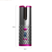 LCD Auto Cordless Ceramic Rotating Hair Curler Wireless Waver-USB Rechargeable_4