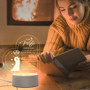 Love Expressing Acrylic Night Light Ideal Gift for Wife - USB Plugged In_4