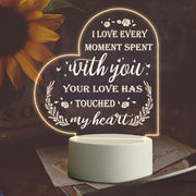 Love Expressing Acrylic Night Light Ideal Gift for Wife - USB Plugged In_14