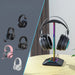RGB Headphones Stand with 7 Light Modes and 1 USB-C Charging port and 1 USB charging port - USB Plugged In_6
