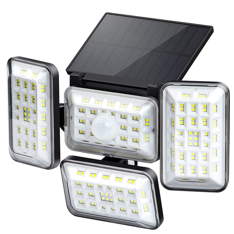 4 Head Solar Powered Motion Sensor Outdoor Flood Lamp_10