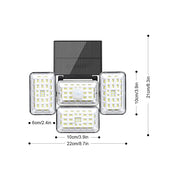 4 Head Solar Powered Motion Sensor Outdoor Flood Lamp_2