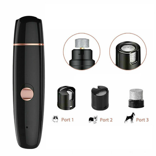 USB Rechargeable Electric Dog Toe Nail File Pet Foot Grinder_9