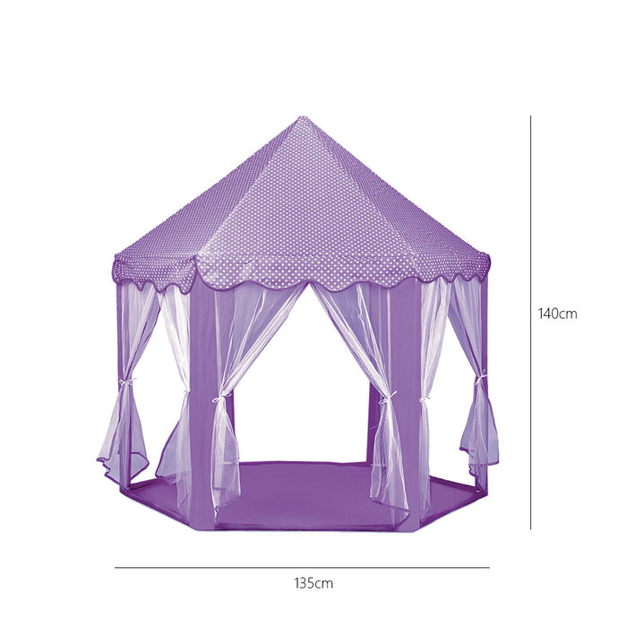 Large Play  House Teepee Tent Kids Canvas with Star LED Light-Battery Operated_2