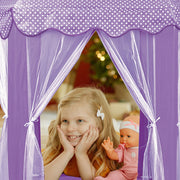 Large Play  House Teepee Tent Kids Canvas with Star LED Light-Battery Operated_7