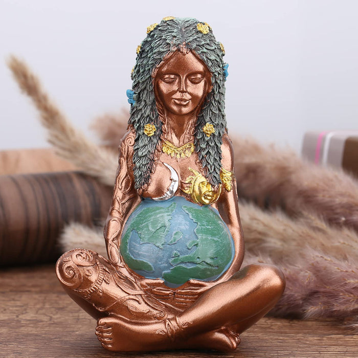Mother Earth Goddess Art Statue Figurine Garden Ornament_10