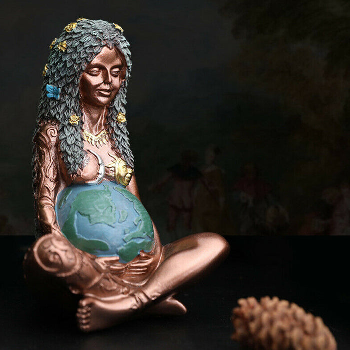 Mother Earth Goddess Art Statue Figurine Garden Ornament_8
