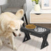Elevated Double Bowl Dog Pet Feeder with Adjustable Height_14