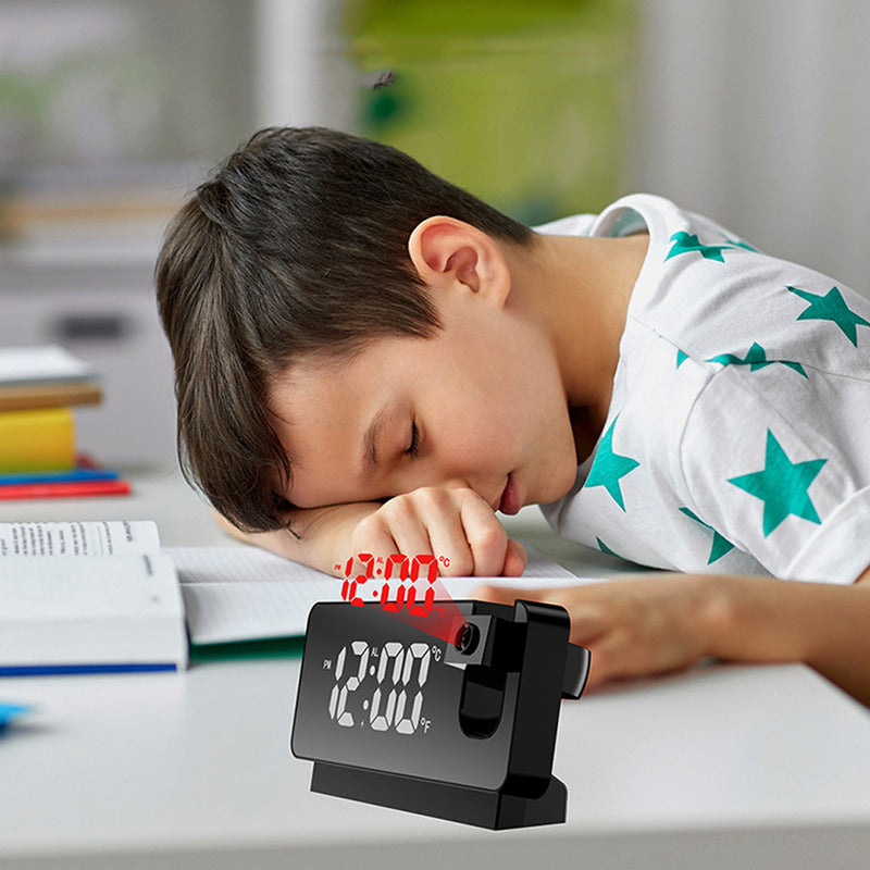 Dual Powered Large Screen Display LED Projection Clock_9