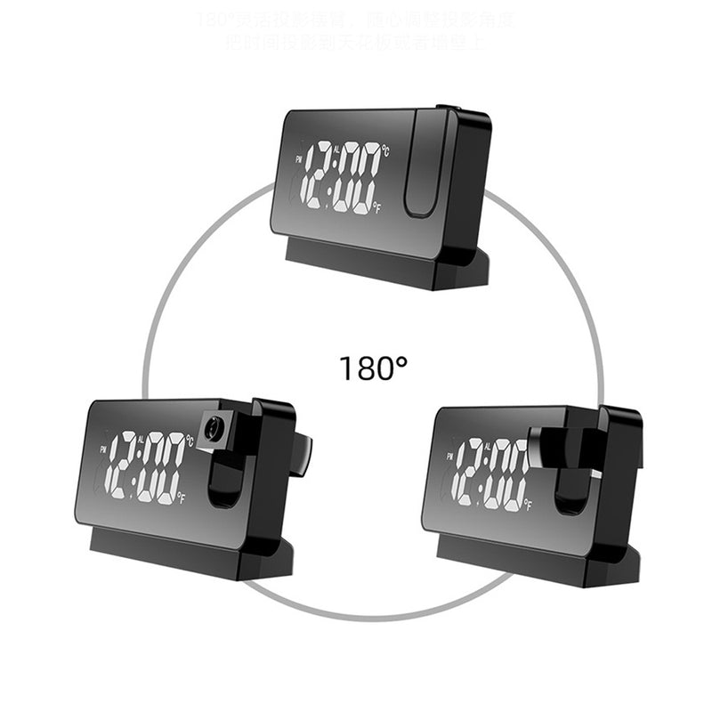 Dual Powered Large Screen Display LED Projection Clock_4