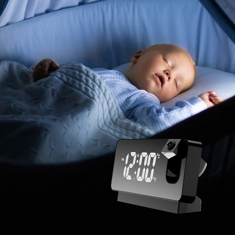 Dual Powered Large Screen Display LED Projection Clock_7