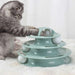 3 Levels Interactive Cat Turntable and Track Ball Training Toy_12