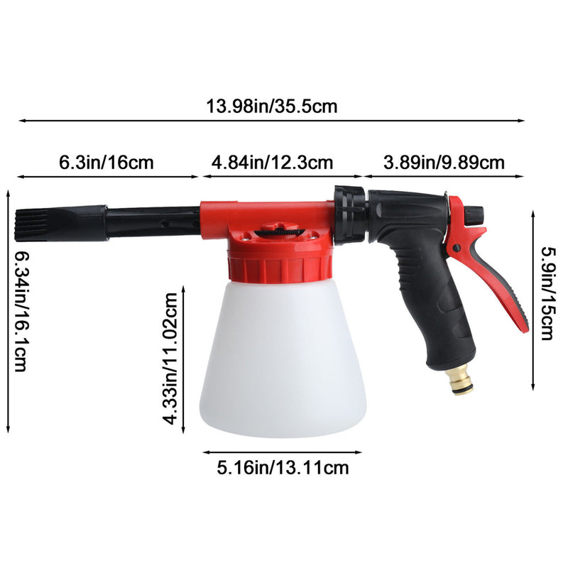 Car Wash Foam Gun Water Spraying Car Foaming Sprayer_5