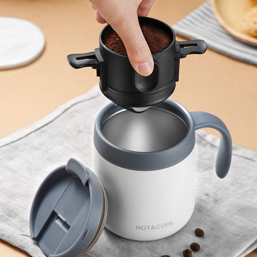 350ml Stainless Steel Coffee Mug with Collapsible Coffee Filter_7