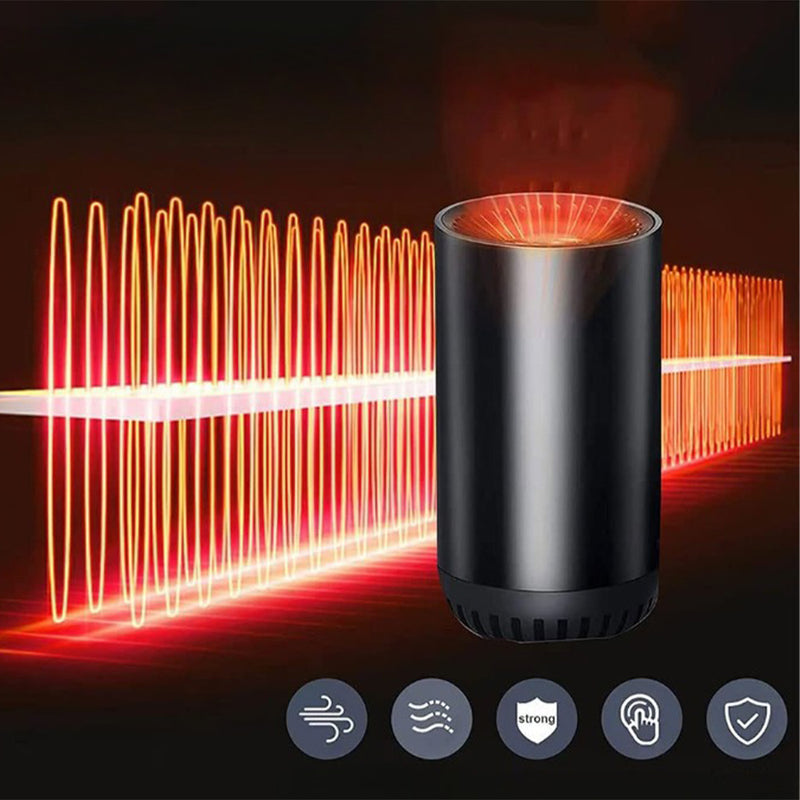 2 IN 1 Portable 12V  Fast Car Heater Windshield Defogger and Defroster with Suction Holder Cigarette Lighter Plugged-In_15