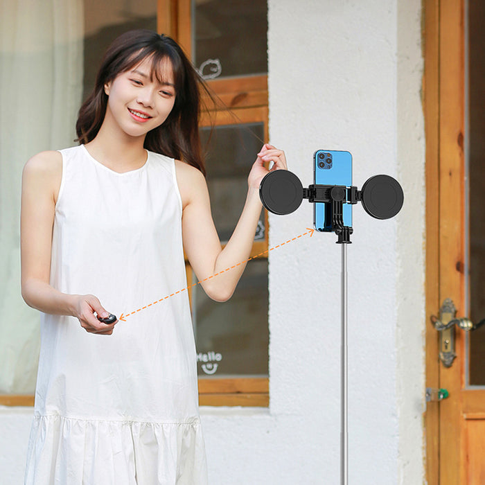 USB Charging Selfie Stick with Dimmable Double Fill Lamp_7