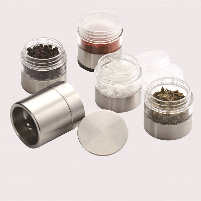 4 Levels Outdoor Spice Jar Container and Manual Grinder_3