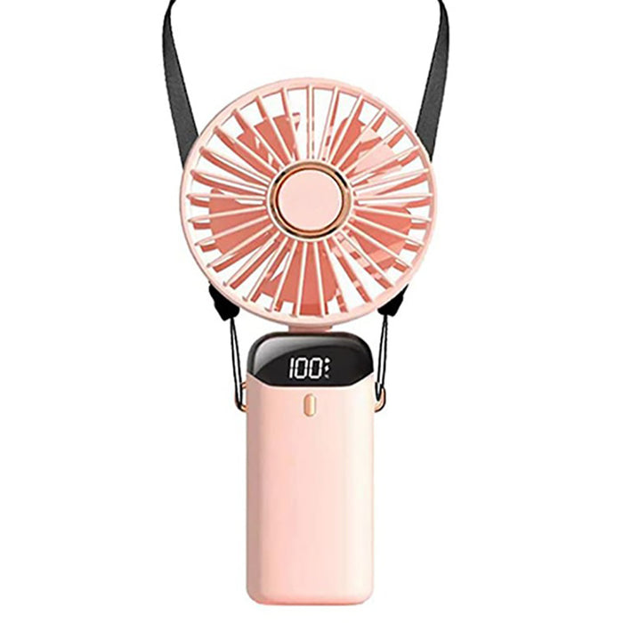 Portable Digital Display Foldable Aromatherapy Fan - USB Rechargeable_4
