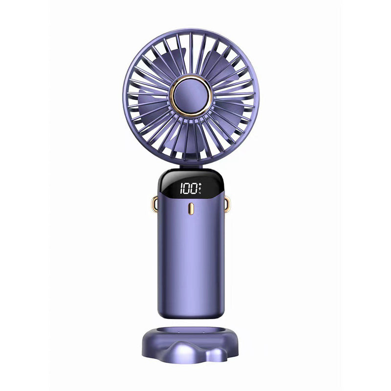Portable Digital Display Foldable Aromatherapy Fan - USB Rechargeable_6