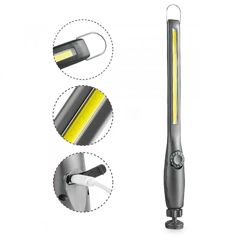 USB Rechargeable COB Work Light with Magnetic Base_11