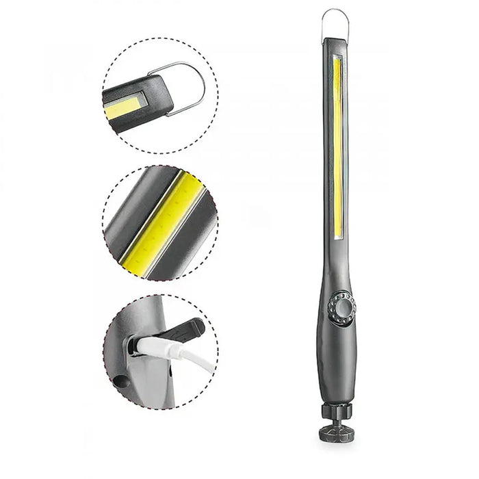 USB Rechargeable COB Work Light with Magnetic Base_11