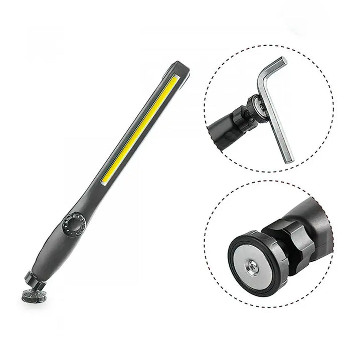 USB Rechargeable COB Work Light with Magnetic Base_12