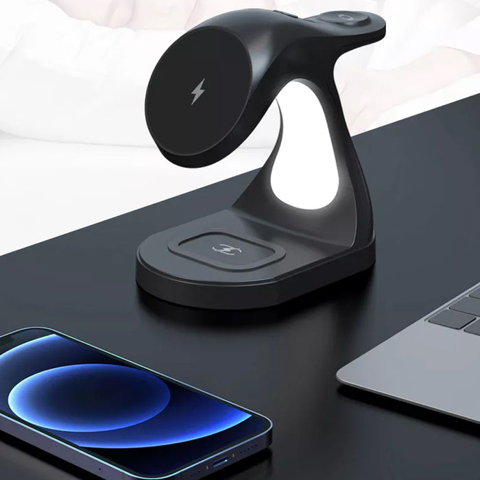 USB Powered 4 in 1 Wireless Magnetic Charger and Night Light_2