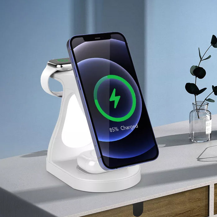 USB Powered 4 in 1 Wireless Magnetic Charger and Night Light_5