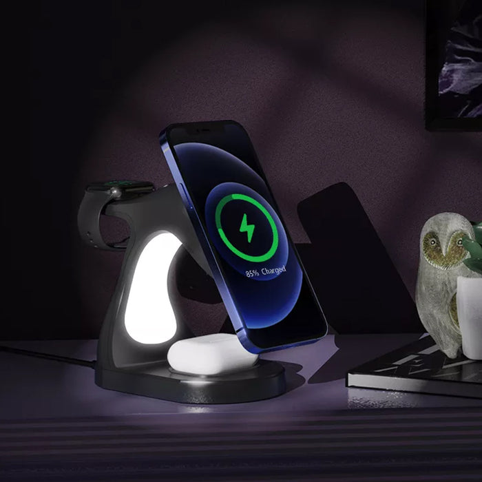 USB Powered 4 in 1 Wireless Magnetic Charger and Night Light_7
